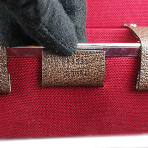 Pre-owned Gucci Padlock Brown PVC coated canvas 588351 shoulderbag | stylenewstar