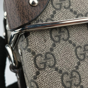 Pre-owned Gucci Padlock Brown PVC coated canvas 588351 shoulderbag | stylenewstar