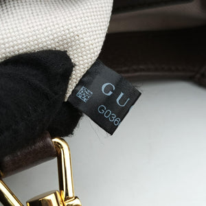 Pre-owned Gucci JACKIE beige×Multicolour canvas×leather 678843 shoulderbag | stylenewstar