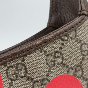 Pre-owned Gucci JACKIE beige×Multicolour canvas×leather 678843 shoulderbag | stylenewstar