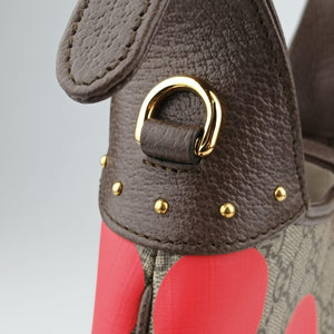 Pre-owned Gucci JACKIE beige×Multicolour canvas×leather 678843 shoulderbag | stylenewstar