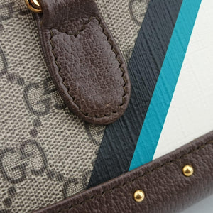 Pre-owned Gucci JACKIE beige×Multicolour canvas×leather 678843 shoulderbag | stylenewstar