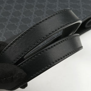 Pre-owned Gucci GG Supreme Tiger Black PVC coated canvas 495559 shoulderbag | stylenewstar