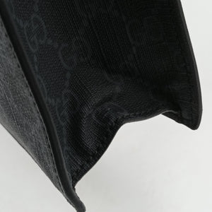 Pre-owned Gucci GG Supreme Tiger Black PVC coated canvas 495559 shoulderbag | stylenewstar