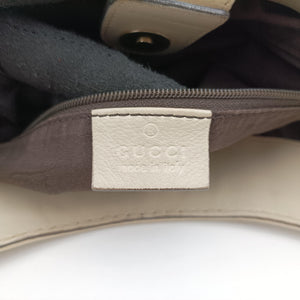 Pre-owned Gucci Sukey White Leather 211943 handbag | stylenewstar