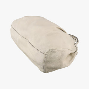 Pre-owned Gucci Sukey White Leather 211943 handbag | stylenewstar