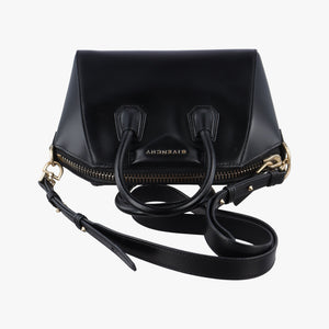 Pre-owned Givenchy Antigona Black Leather shoulderbag | stylenewstar