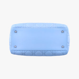 Vintage Christian Dior Lady Dior Blue lambskin shoulderbag | stylenewstar