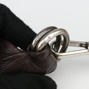 Secondhand Yves Saint Laurent Mombasa Brown Leather 122245 handbag | stylenewstar