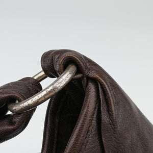 Secondhand Yves Saint Laurent Mombasa Brown Leather 122245 handbag | stylenewstar