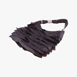 Secondhand Yves Saint Laurent Mombasa Brown Leather 122245 handbag | stylenewstar