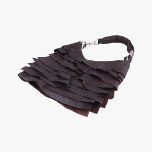 Secondhand Yves Saint Laurent Mombasa Brown Leather 122245 handbag | stylenewstar