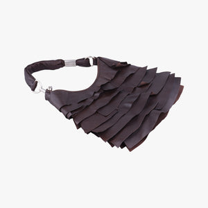 Secondhand Yves Saint Laurent Mombasa Brown Leather 122245 handbag | stylenewstar