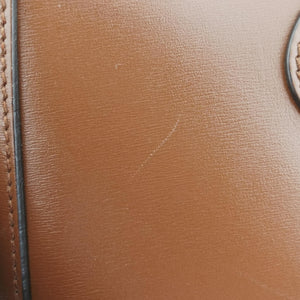Pre-owned Gucci Horsebit 1955 Brown leather 621220 shoulderbag | stylenewstar