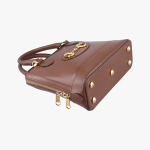 Pre-owned Gucci Horsebit 1955 Brown leather 621220 shoulderbag | stylenewstar