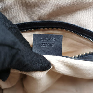 Pre-owned Gucci Sherry Line navy×red×beige canvas×leather 247205 shoulderbag | stylenewstar