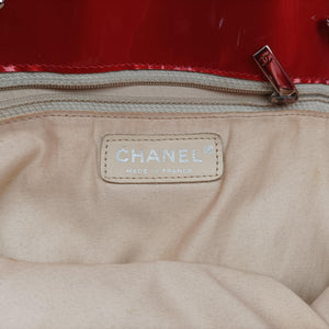 Pre-owned Chanel Strass Bon Bon Crystal Red Patent A47741 shoulderbag | stylenewstar