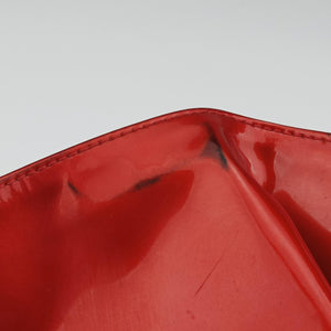 Pre-owned Chanel Strass Bon Bon Crystal Red Patent A47741 shoulderbag | stylenewstar