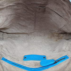 Pre-owned Bottega Veneta NODINI Intrecciato Blue lambskin shoulderbag | stylenewstar