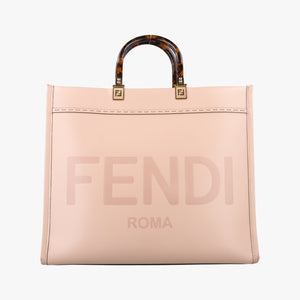 Vintage Fendi SUNSHINE Medium Pink Leather 8BH386 handbag | stylenewstar