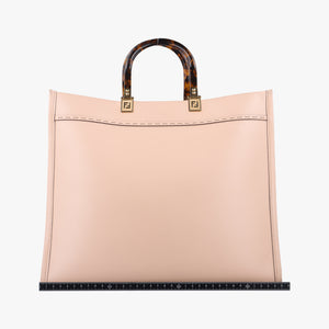 Vintage Fendi SUNSHINE Medium Pink Leather 8BH386 handbag | stylenewstar