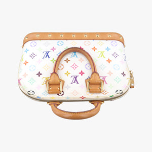 Vintage Louis Vuitton Alma PM white Monogram Multicolor M40443 handbag | stylenewstar