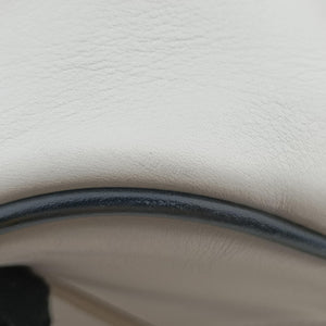 Pre-owned Yves Saint Laurent Monogram Blogger White×Black Leather 425317 shoulderbag | stylenewstar