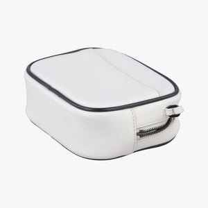 Pre-owned Yves Saint Laurent Monogram Blogger White×Black Leather 425317 shoulderbag | stylenewstar