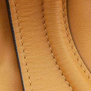 Pre-owned Celine Luggage Mini Shopper Yellow×black Leather handbag | stylenewstar