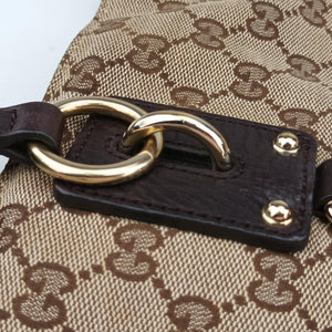 Secondhand Gucci GG Supreme Brown canvas×leather 247236 handbag | stylenewstar
