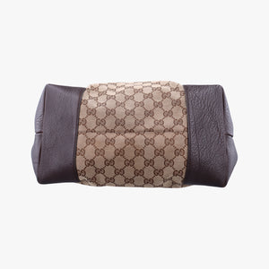 Secondhand Gucci GG Supreme Brown canvas×leather 247236 handbag | stylenewstar