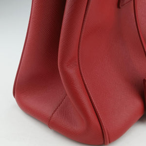 Vintage Prada Galleria Red SAFFIANO Leather BN1801 shoulderbag | stylenewstar