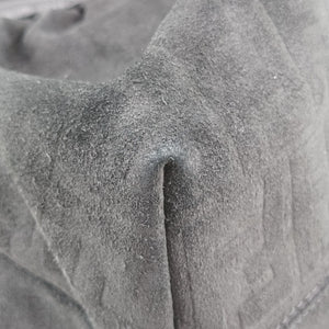 Pre-owned Fendi Zucca Print Black Suede 8BH186 handbag | stylenewstar