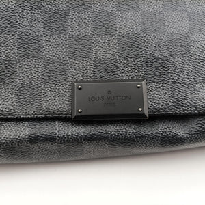 Vintage Louis Vuitton DANIEL MM Noir Damier Graphite N58029 shoulderbag | stylenewstar