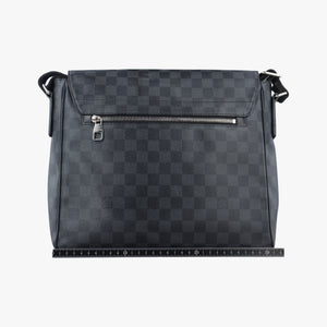 Vintage Louis Vuitton DANIEL MM Noir Damier Graphite N58029 shoulderbag | stylenewstar