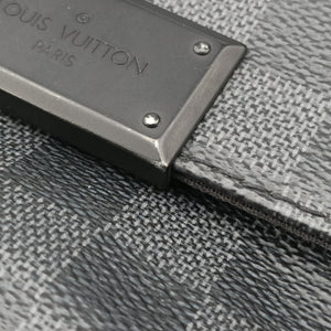 Vintage Louis Vuitton DANIEL MM Noir Damier Graphite N58029 shoulderbag | stylenewstar