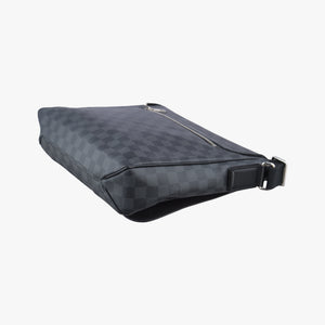Vintage Louis Vuitton DANIEL MM Noir Damier Graphite N58029 shoulderbag | stylenewstar
