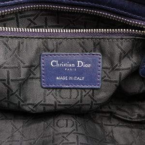 Vintage Christian Dior Lady Dior Navy lambskin shoulderbag | stylenewstar