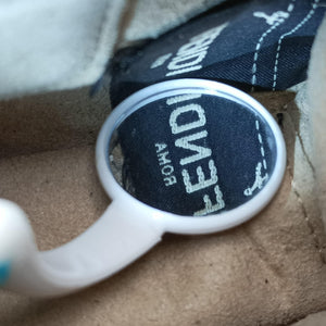 Pre-owned Fendi KAN I Black Leather 8M0381 shoulderbag | stylenewstar