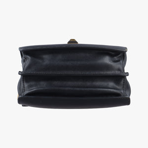 Pre-owned Fendi KAN I Black Leather 8M0381 shoulderbag | stylenewstar