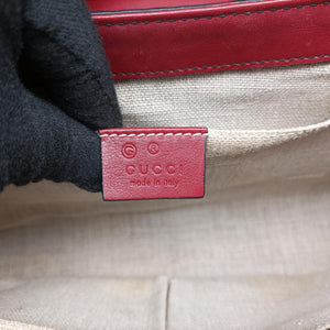 Secondhand Gucci Emily Red Leather 449635 shoulderbag | stylenewstar