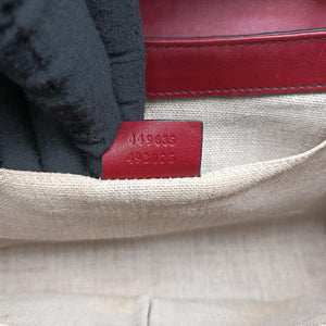 Secondhand Gucci Emily Red Leather 449635 shoulderbag | stylenewstar