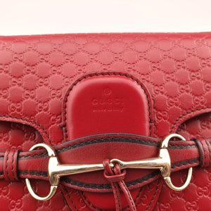 Secondhand Gucci Emily Red Leather 449635 shoulderbag | stylenewstar