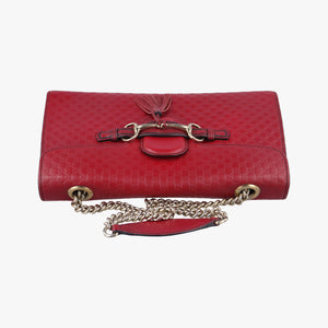Secondhand Gucci Emily Red Leather 449635 shoulderbag | stylenewstar