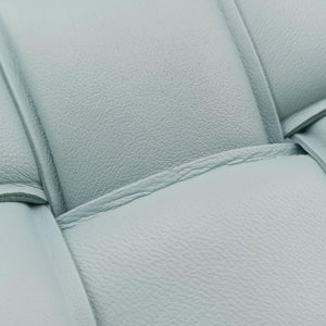 Pre-owned Bottega Veneta The Chain Cassette Blue lambskin shoulderbag | stylenewstar