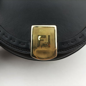 Vintage Fendi Moonlight Black Leather 8BT346 shoulderbag | stylenewstar