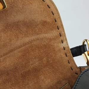 Vintage Fendi Moonlight Black Leather 8BT346 shoulderbag | stylenewstar