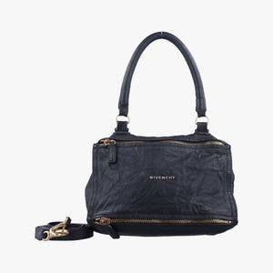 Pre-owned Givenchy Pandora Black Leather shoulderbag | stylenewstar