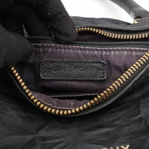 Pre-owned Givenchy Pandora Black Leather shoulderbag | stylenewstar