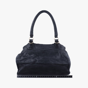 Pre-owned Givenchy Pandora Black Leather shoulderbag | stylenewstar